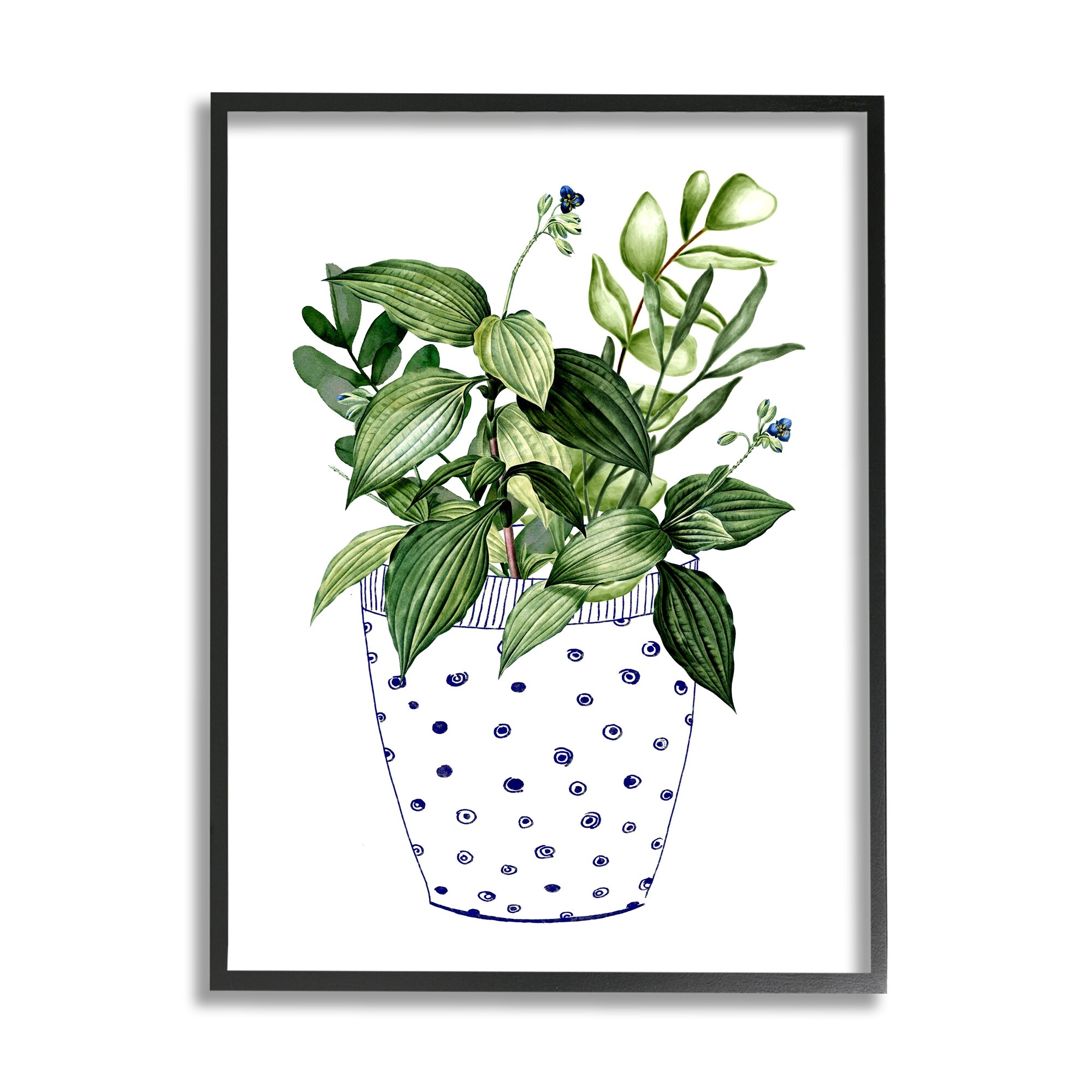 Stupell Modern Potted Plant Framed Giclee Art Design by Karen Smith