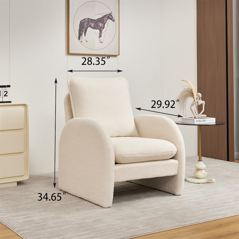 Upholstered Accent Chair, Lounge chair, Stylish and Ergonomic Design