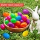 preview thumbnail 5 of 13, 50/100/200/500 PCS Easter Eggs Plastic Colorful Empty 2.25" Perfect for Kids Easter Egg Hunt