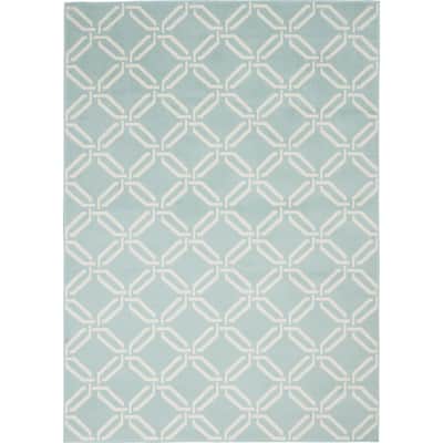 Kazus Power Loomed Non Skid Stain Resistant Area Rug By HomeRoots - 108' X '72' X '0.5