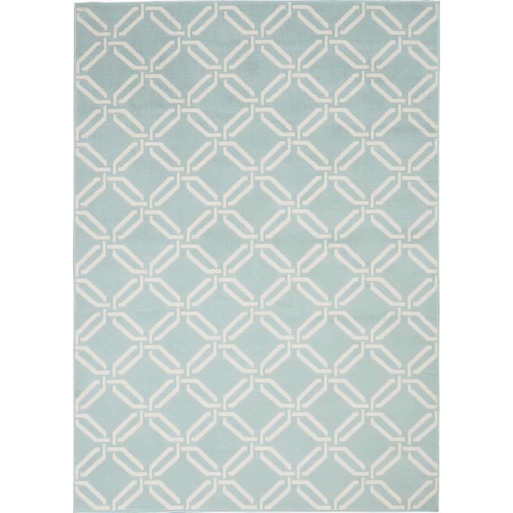 Kazus Power Loomed Non Skid Stain Resistant Area Rug By HomeRoots - 108' X '72' X '0.5