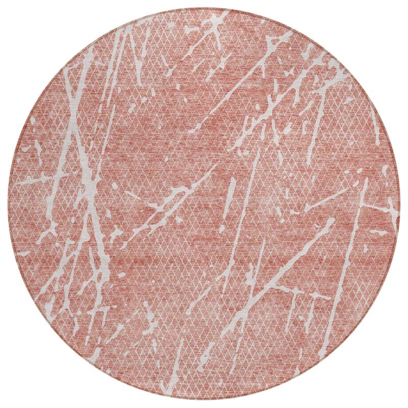 Machine Washable Indoor/ Outdoor Chantille Contemporary Crackle Rug