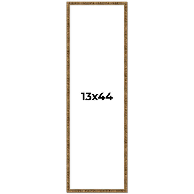 13x44 Frame Gold Picture Frame - Complete Modern Photo Frame Includes