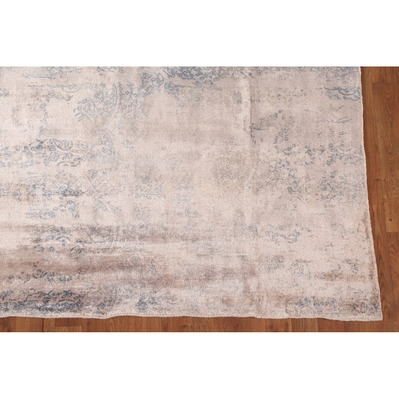 Modern Abstract Oriental Area Rug Handmade Wool Carpet - 6'7"x 9'10"