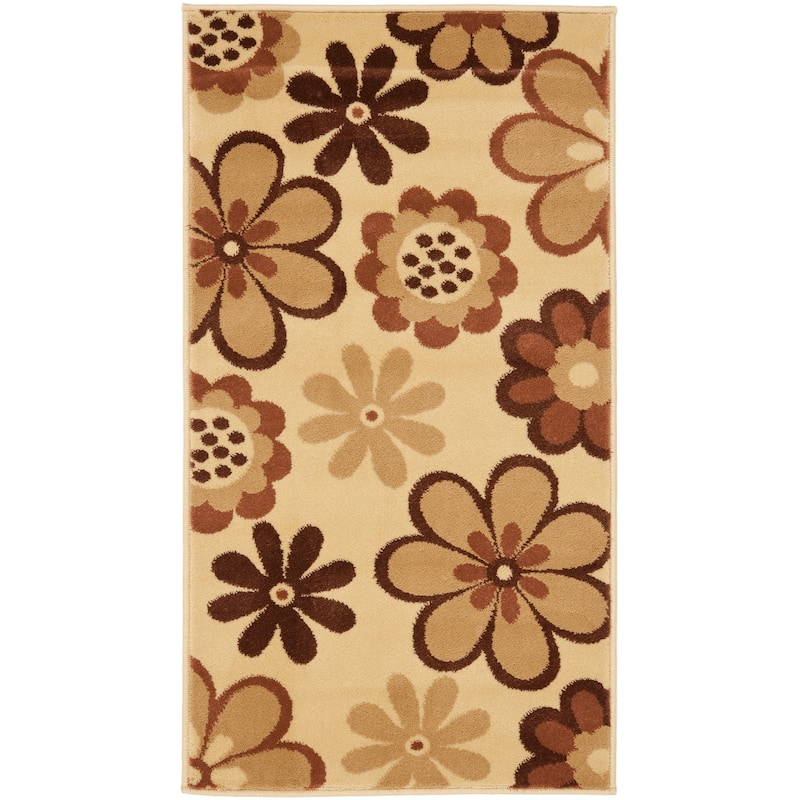 SAFAVIEH Porcello Marinda Modern Rug - 2'7" x 5' - Ivory/Brown