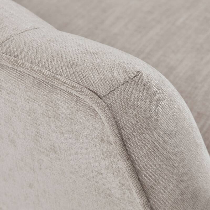Solid Wood Frame Calvin Swivel - Beige