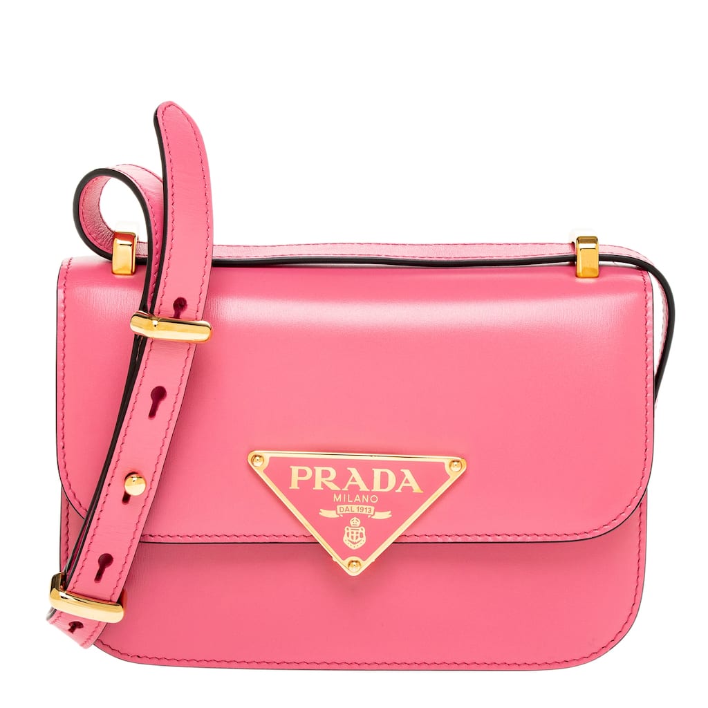 Prada Triangle Logo Crossbody Bag