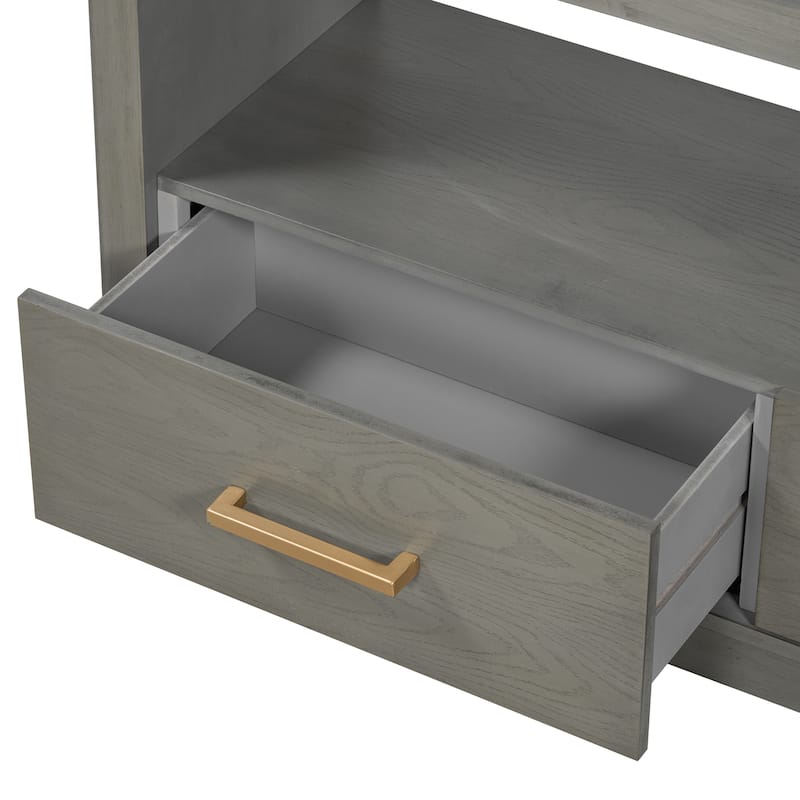 74" TV Stand with 3 Drawers for Living Room or Bedroom