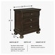 preview thumbnail 8 of 8, Porter Rustic Brown Two Drawer Night Stand
