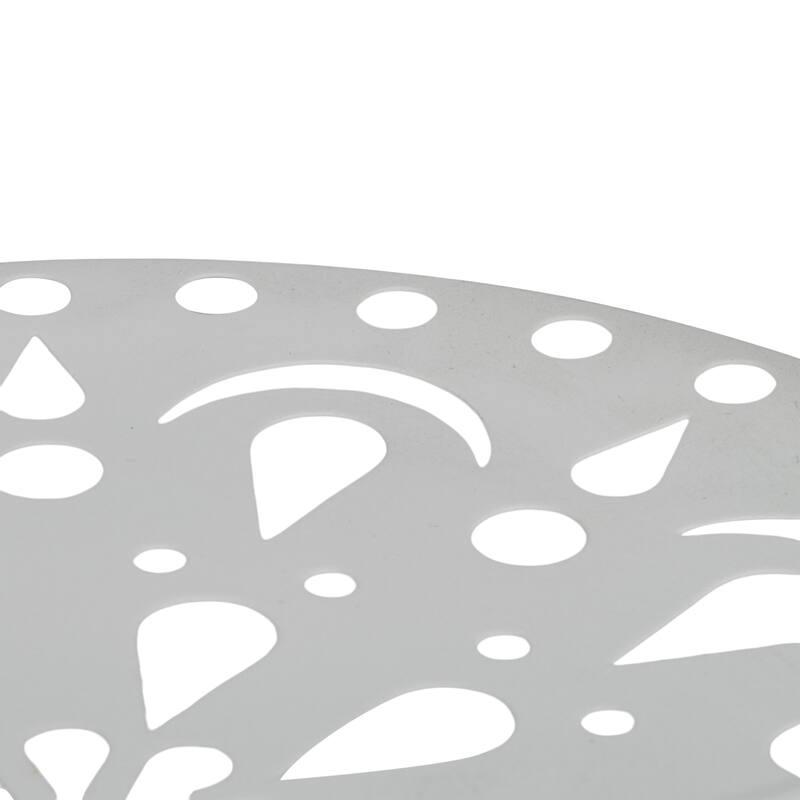 Sagebrook Home 22" Metal Folding 3Tier Plant Stand, Round, 22"H, Solid Color - 10" x 10" x 22"