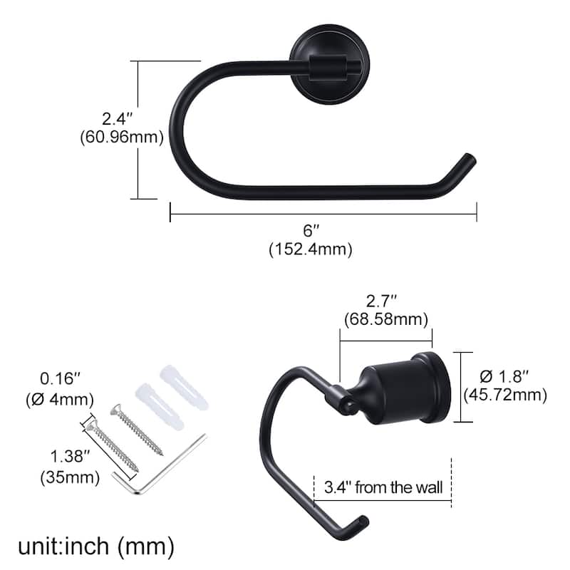 WOWOW Wall-Mounted Stainless Steel Bathroom Toilet Paper Holder