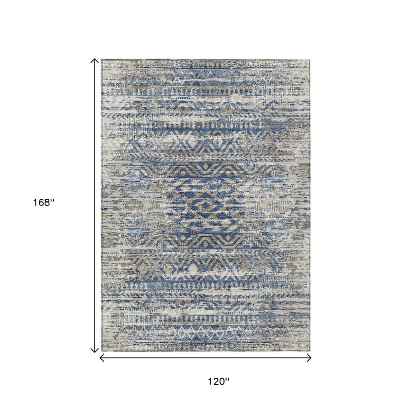 HomeRoots Moroccan Transitional Rectangle Outdoor Rug