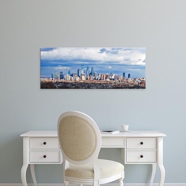 Easy Art Prints Panoramic Image 'Buildings in city, Comcast Center, Center City, Philadelphia, Pennsylvania' Canvas Art