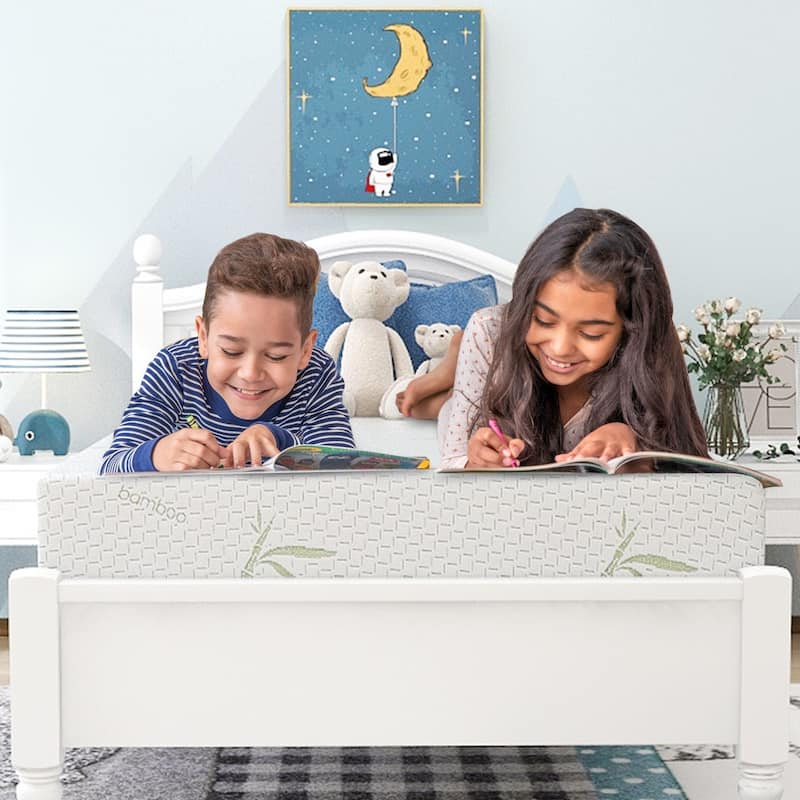 10 inch Memory Foam Mattress Medium-Firm Feel with Bamboo Cover, CertiPUR-US Certified