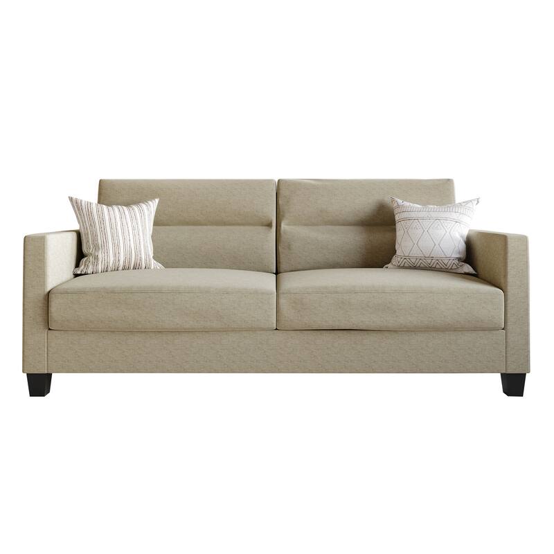 CraftPorch Clean and Minimalist Linen Upholstered 3-Piece Living Room Set
