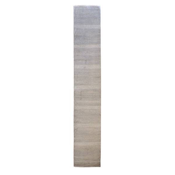 Wahi Rugs Modern Wool/silk Hand Knotted Rug 2.7x15.6 - L - Bed Bath ...