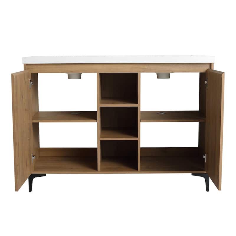 47.6" Freestanding Bathroom Vanity With Double Sink