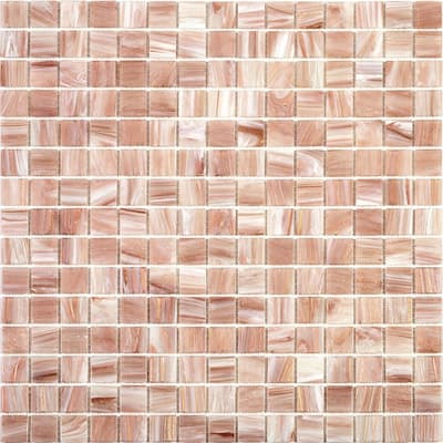 Apollo tile 12" x 12" Celestial Glossy Linen Beige Glass Tile (20 sq ft/case) - 20 Pack