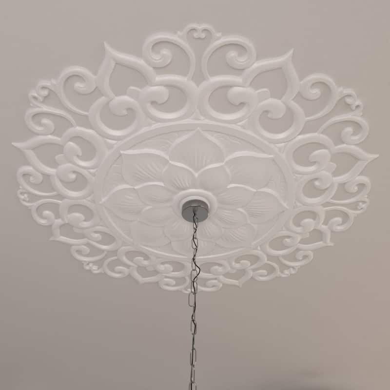 48 1/4"OD x 1 1/8"P Melissa Ceiling Medallion - 48 1/4"OD x 1 1/8"P