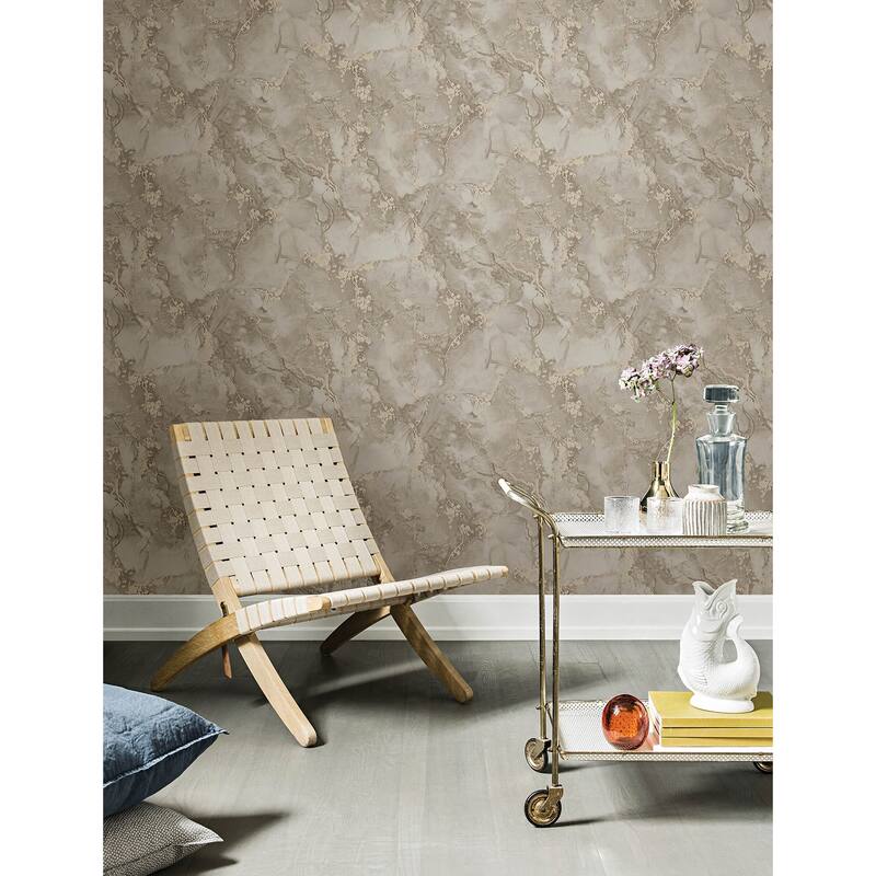 Advantage Grandin Grey Marbled Wallpaper