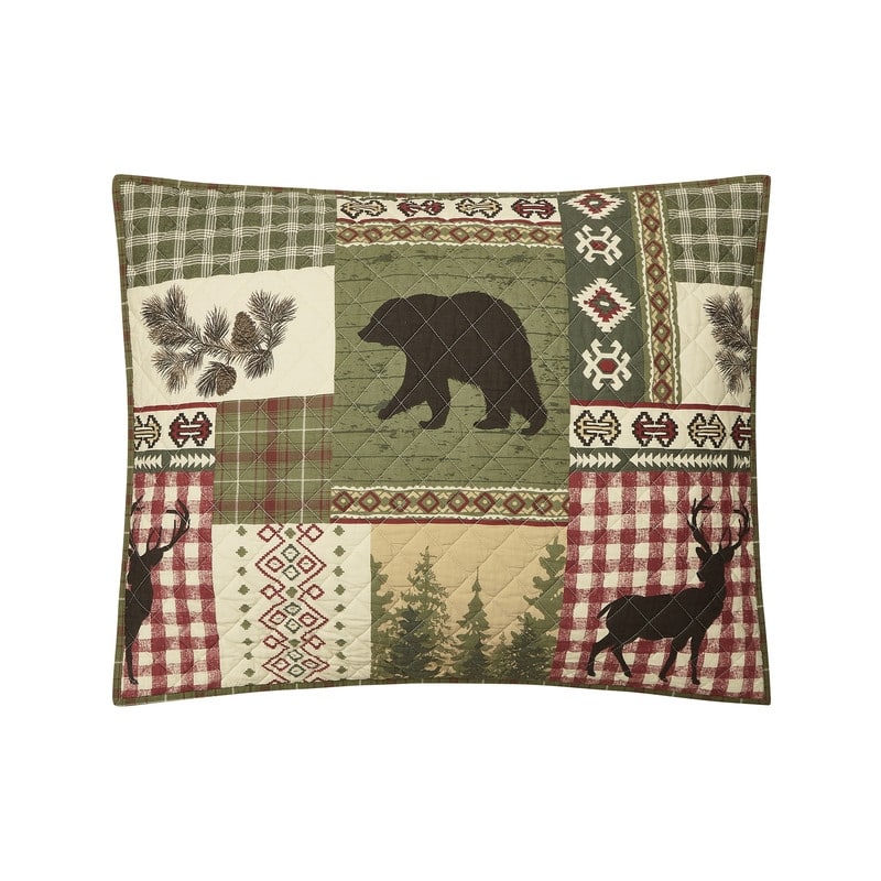 Modern Heirloom Dorset Lodge Patchwork Printed Quilt Set