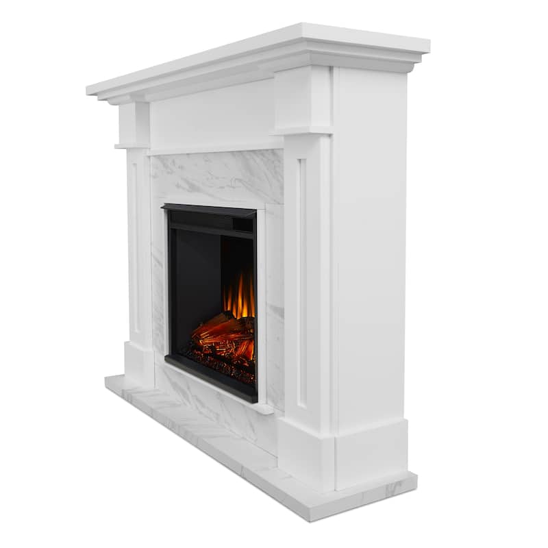 Kipling 53.5" Electric Fireplace in White by Real Flame