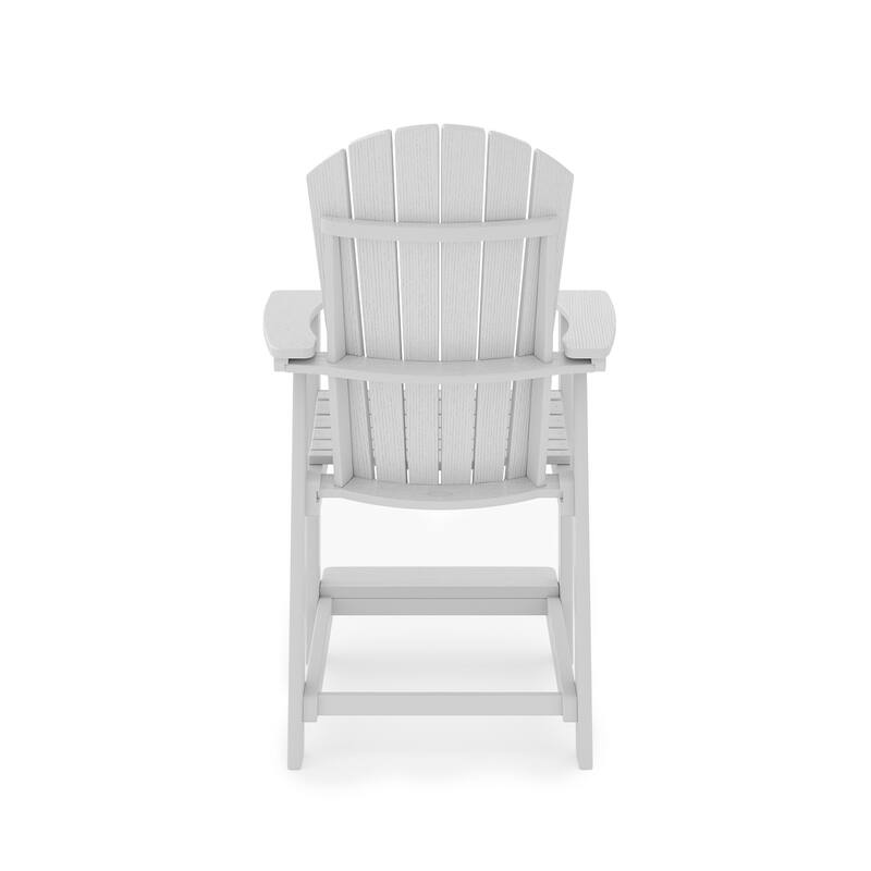 Adirondack Style Counter Chair - Stylish Hdpe Poly Lumber For Dining (Excluding the table)