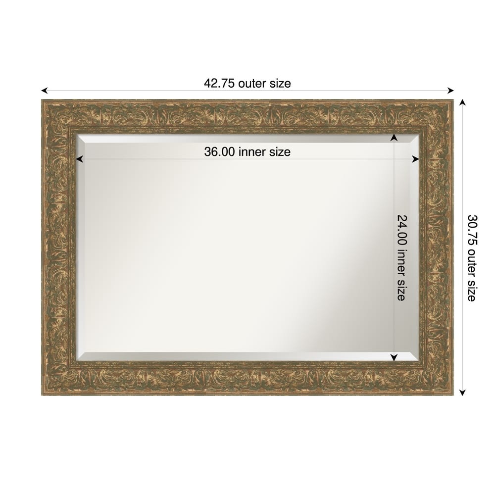 Luxe Beveled Framed Bathroom Vanity Wall Mirror