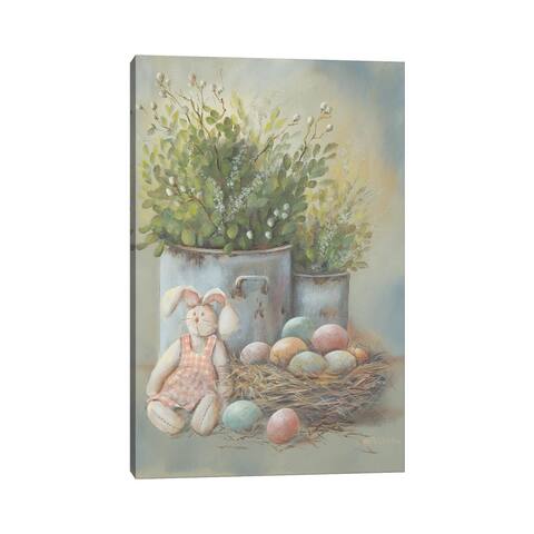 iCanvas "Rustic Easter Vignette" by Pam Britton Canvas Print
