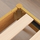 preview thumbnail 5 of 10, Priage by ZINUS Latte Wood Platform Bed Frame with Upholstered Headboard