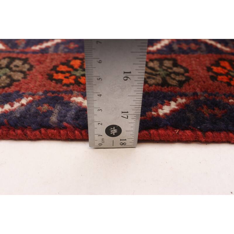 ECARPETGALLERY Hand-knotted Andelz Red Wool Rug - 3'4 x 4'9