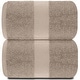 preview thumbnail 41 of 92, White Classic Luxury Cotton Oversized Bath Sheet 35x70 - Set of 2