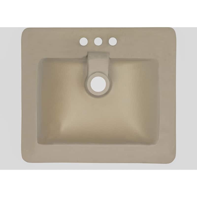 Ackland AKKPS-OMREC-2118-SB 21-1/4" Rectangular Porcelain Drop In