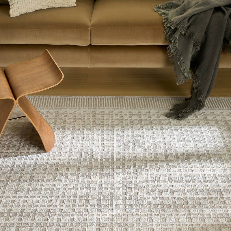 Nourison Nordic Indoor only Geometric Area Rug - 5' x 7' - Beige - Rectangle