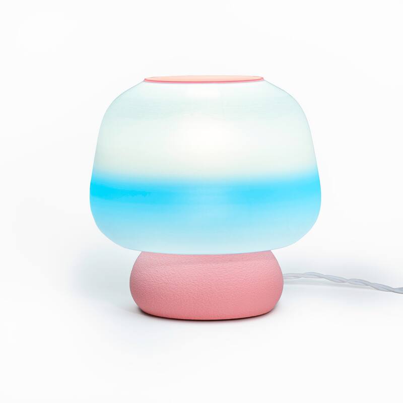 Mushroom 10" Dimmable LED Table Lamp, 3D Printed PLA, By JONATHAN Y
