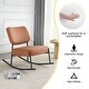 preview thumbnail 20 of 44, Roomfitters Teddy Suede Rocking Chair with Gold Legs, Cushioned Modern Accent Chair for Living Room or Office