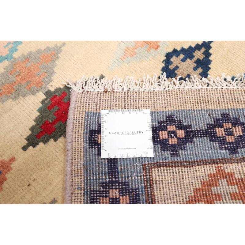 ECARPETGALLERY Hand-knotted Melis Vintage Cream Wool Rug - 4'8 x 8'9