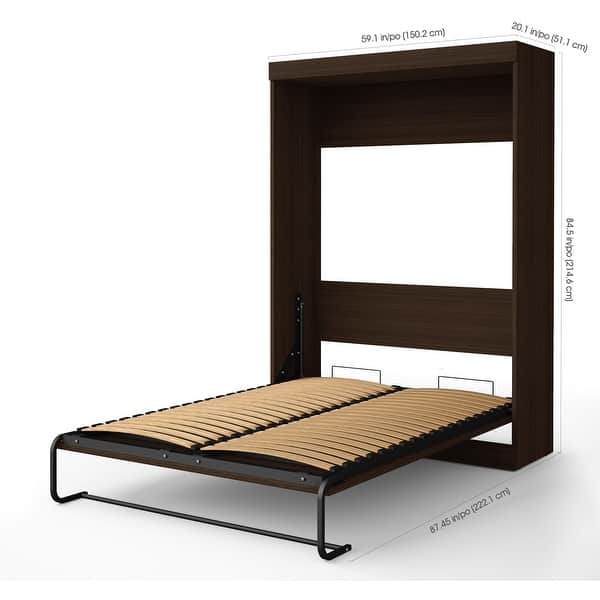 dimension image slide 1 of 3, Edge 60W Full Murphy Bed by Bestar