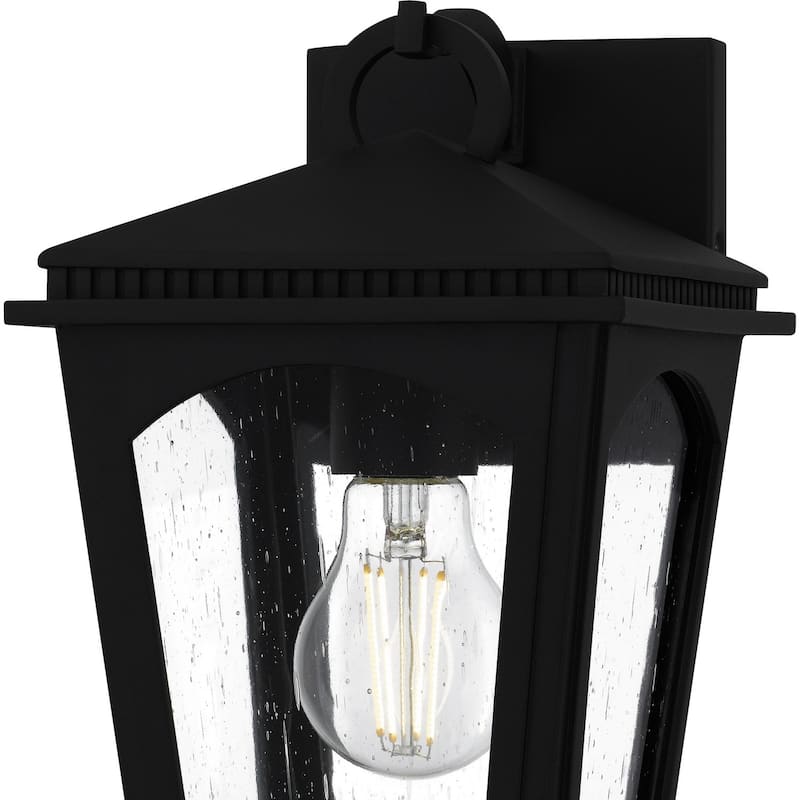 Earth Black Outdoor Wall Lantern from the Huck Collection