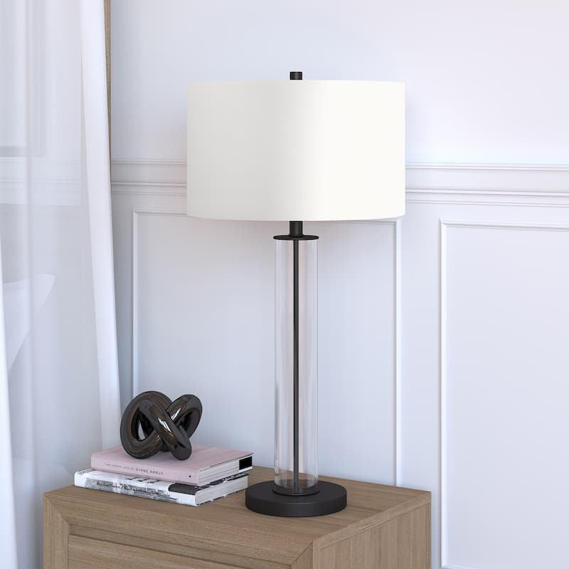 Harlow 29" Tall Table Lamp with Fabric Shade