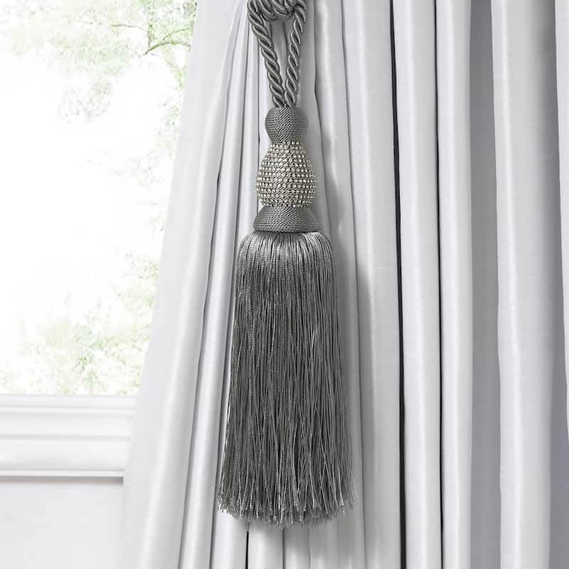 Julia Rhinestone Tassel Curtain Tieback - 26"