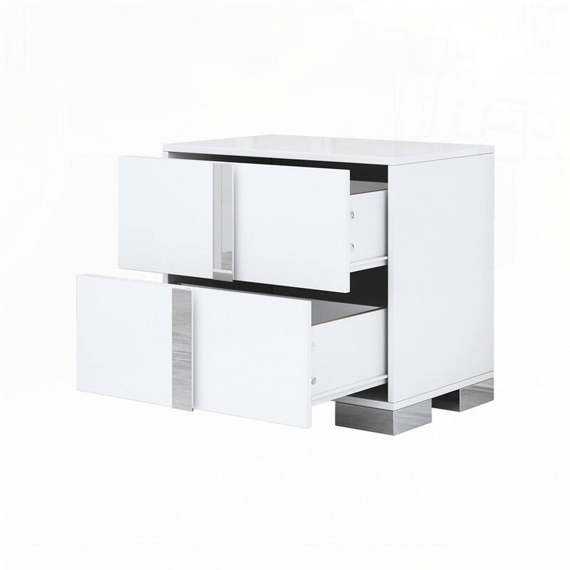Elegant 6 Drawers Dresser and Two Nightstands