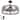28" Fandelier Ceiling Fan with Lights, 5 x E26 Base, Industrial Caged Fan, DC Motor, 6-Speed Remote, Quiet, Black/Wood Grain