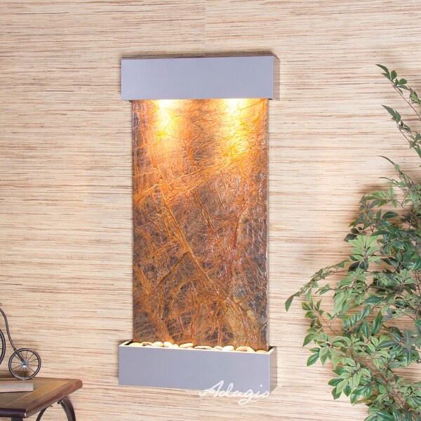 Whispering Creek Fountain - Silver Metallic - Choose Options