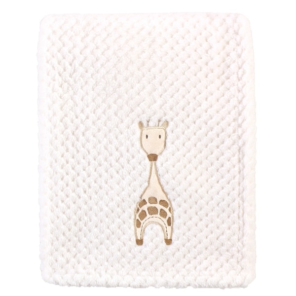 slide 1 of 1, Hudson Baby Infant Plush Waffle Blanket, Modern Giraffe, One Size - Modern Giraffe - One Size One Size - Modern Giraffe