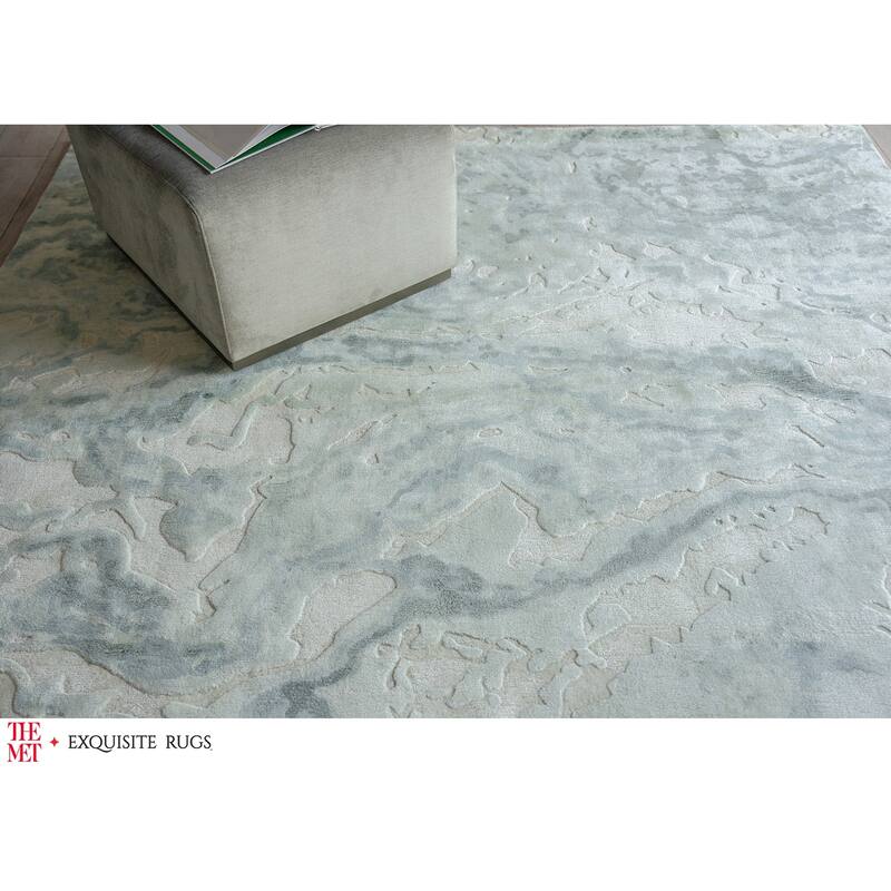The Met X Exquisite Rugs Saccara Blue Area Rug