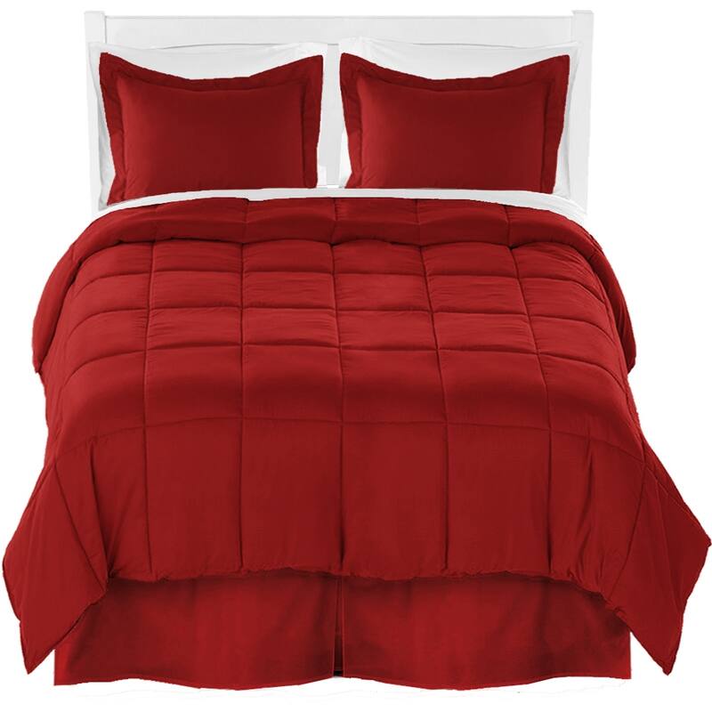Bare Home Microfiber Comforter, Sheet Set, and Bed Skirt