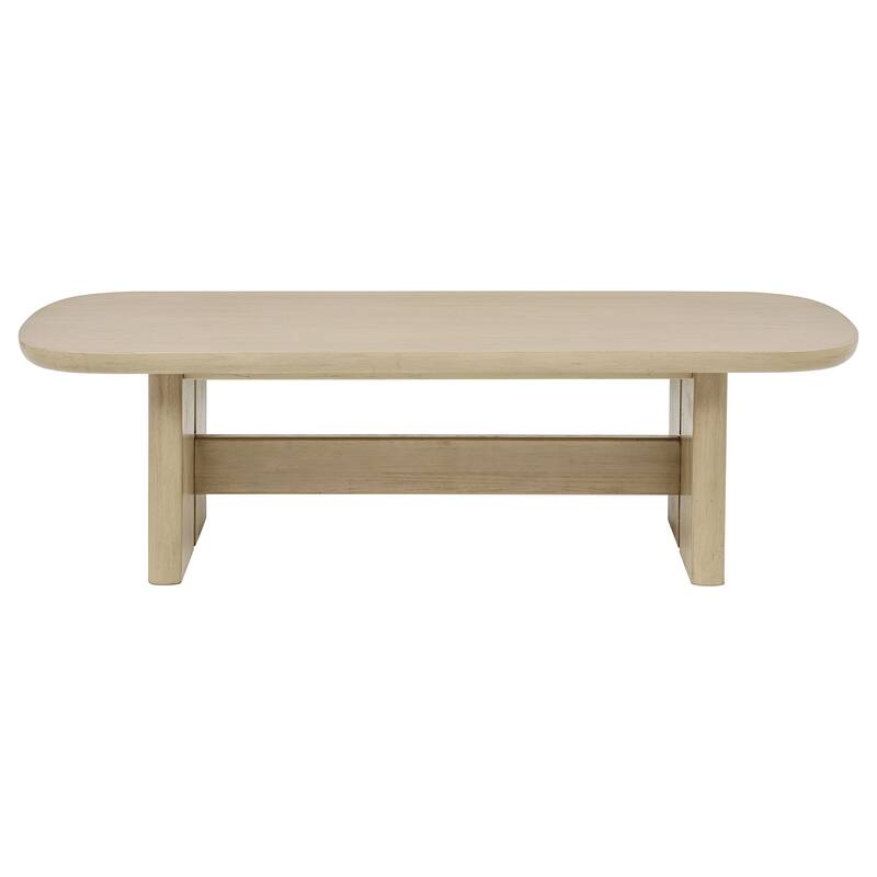 Kailani Coastal Rectangular Cocktail Coffee Table Beige Oak