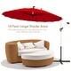 preview thumbnail 16 of 27, Gymax 10FT Patio Offset Hanging Umbrella Cantilever Umbrella w/ Tilt