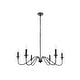 preview thumbnail 1 of 4, Rohan Collection 6-Light Chandelier 36" W x 19" H - Matte Black